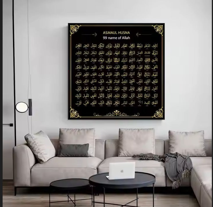The Crystal Wall Frame Set – 3-Piece Decorative Art with Elegant PVC Gold Framing