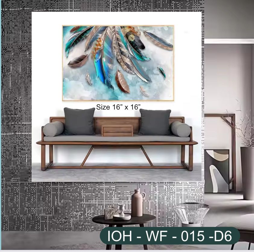 The Crystal Wall Frame – Floating Feathers in Tranquility