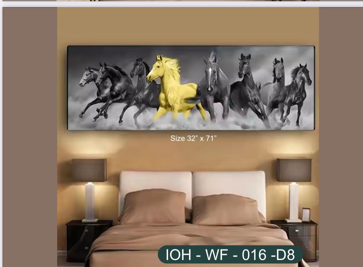Golden Spirit – Galloping Horses Wall Frame